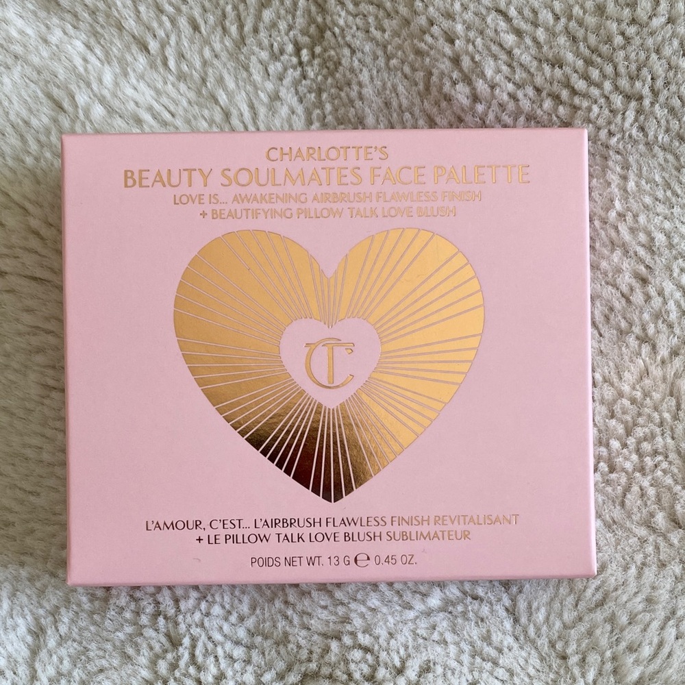 Charlotte Tilbury BEAUTY SOULMATES FACE PALETTE. Pillow Talk Flawless Pink. New